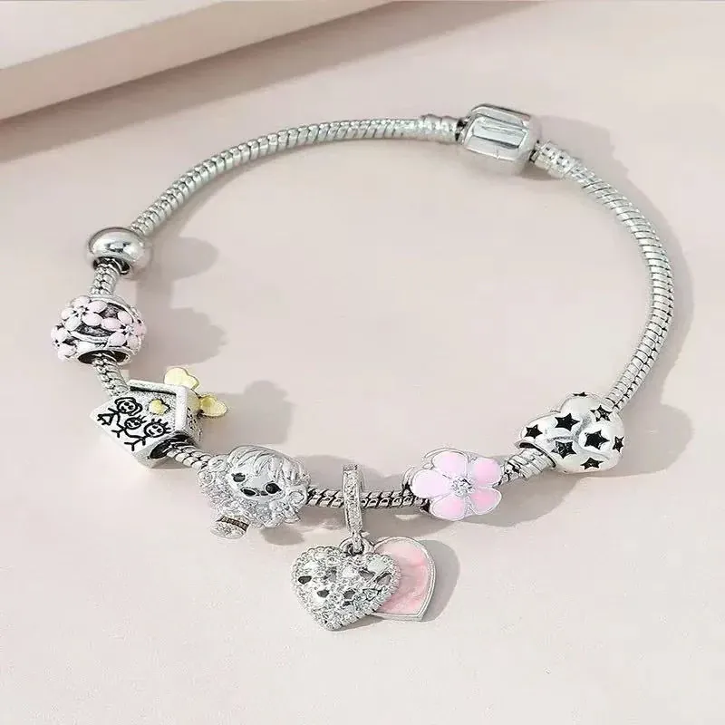 Forever Love Pandora Bracelet-Silver - Image 8