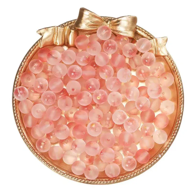Frosted Glass Beads[30pcs] - Image 12