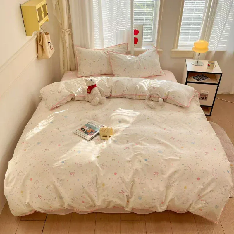 Kitty 4-piece Cotton Bedding Set - Image 8