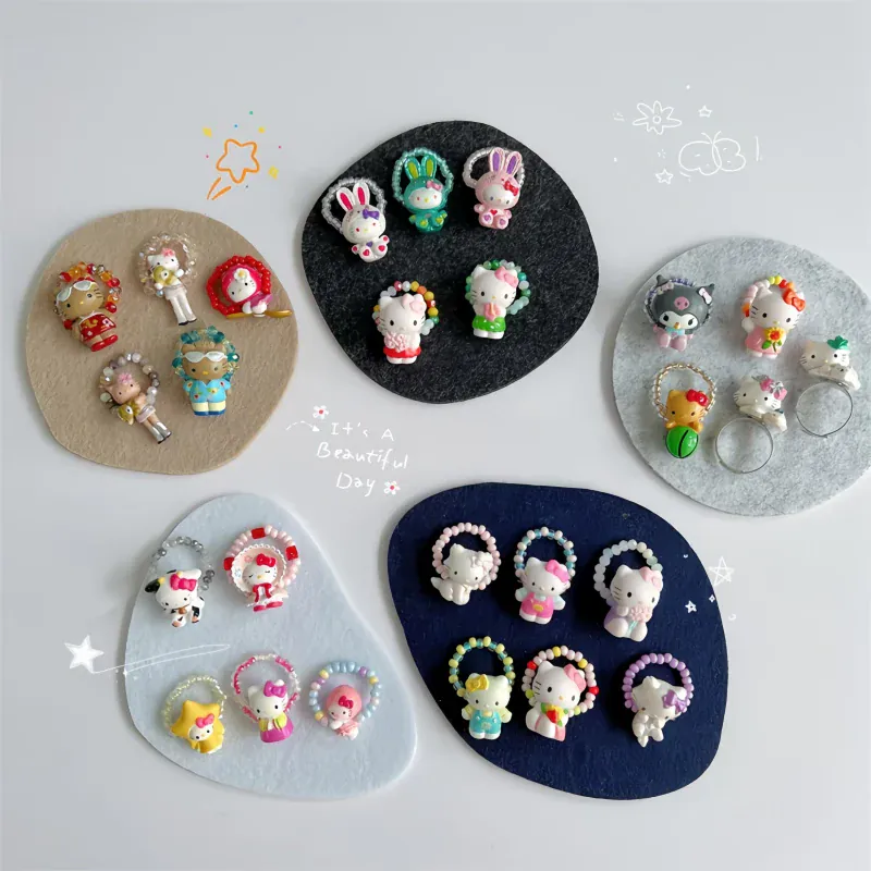 Kitty Hand-made Beads Ring - Image 3