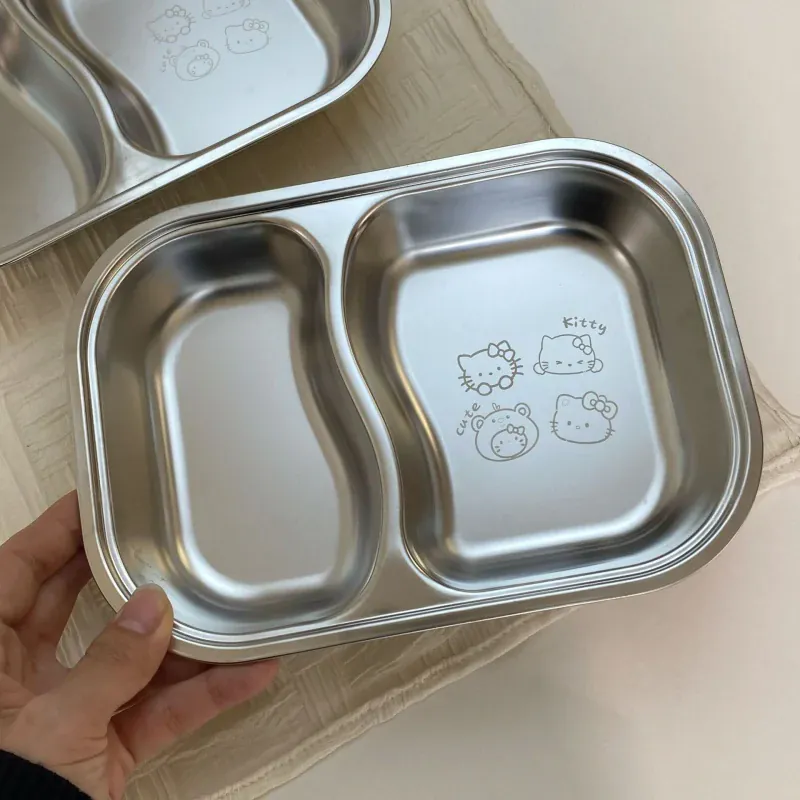 Kitty Stainless Steel Plate Set - Image 5