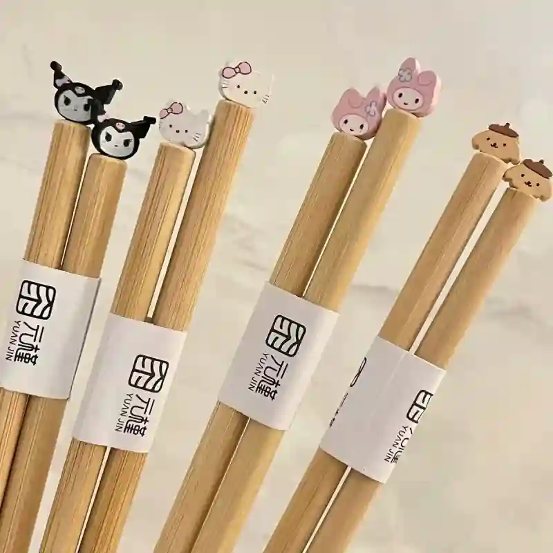 Sanrio Bamboo Chopsticks Melo Kuku - Image 3