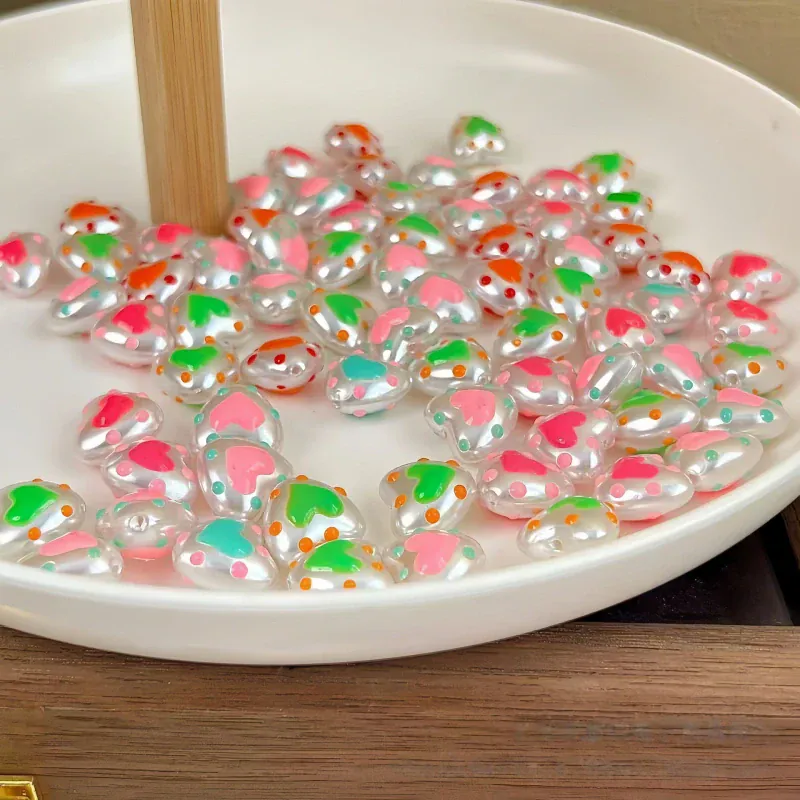 Heart-Shaped Penbeads [10pcs] - Image 2